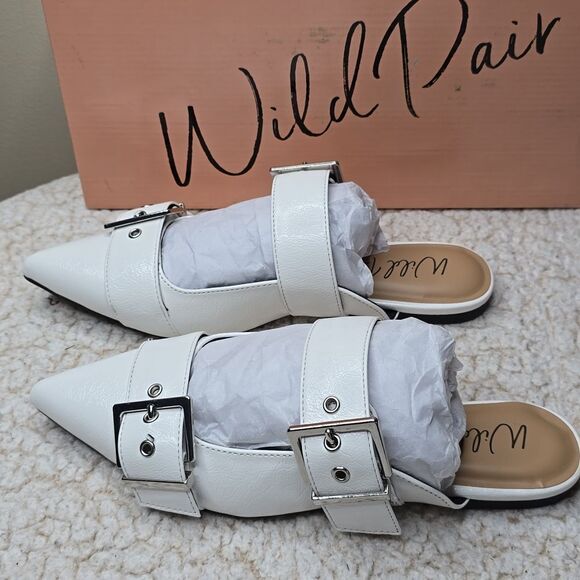 NIB Wild Pair Spicee Buckle Mules Sz 7 - Picture 5 of 8